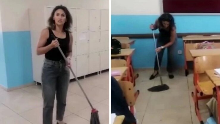 Okul Müdürü Tuvalet Yıkadı Velilerin Payına Temizlik Bezi Düştü
